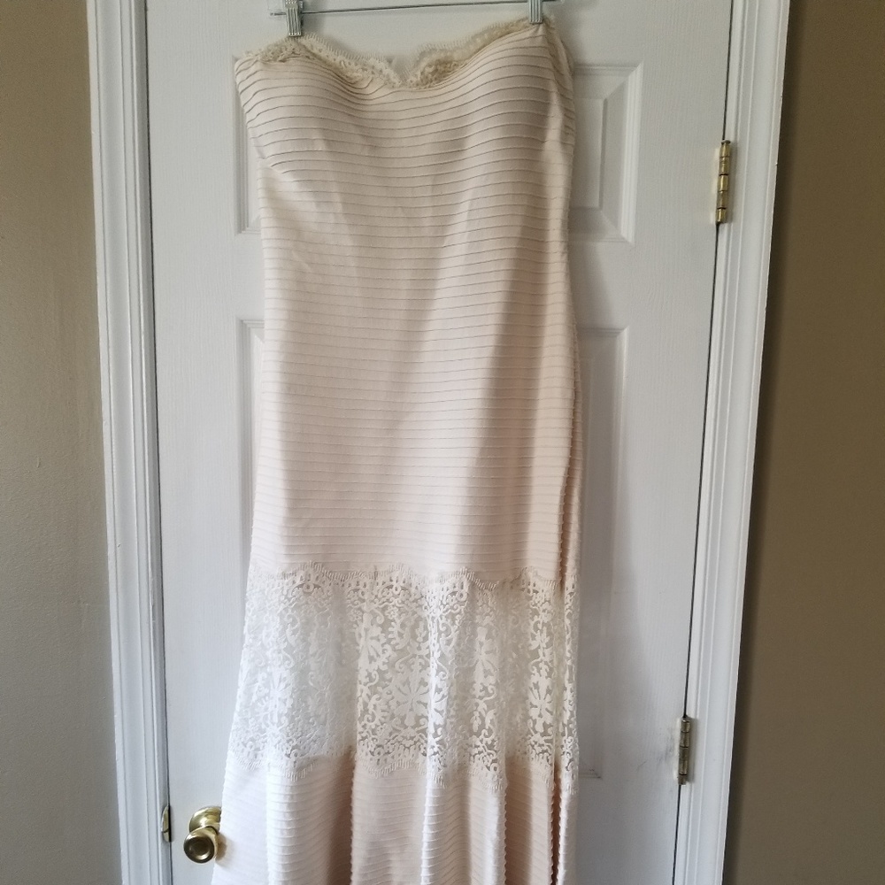 Tedashi Shoji Pintuck Jersey Gown